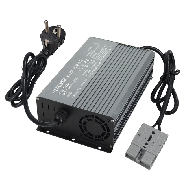 For YZPOWER 58.4V 15A 16S 48V 15A Battery Charger for E-bike Scooter Lifepo4 Lithium Electric AC Port