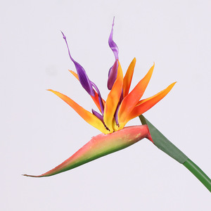 <span class=keywords><strong>Strelitzia</strong></span> Reginae en latex au toucher réel, <span class=keywords><strong>fleurs</strong></span> artificielles de haute qualité pour la décoration de la maison, décoration de table d'appoint - Product Image 4
