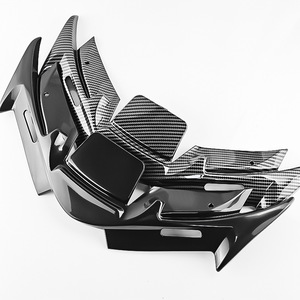 ชุดแต่งสปอยเลอร์หน้ามอเตอร์ไซค์ Qiangye วัสดุคาร์บอนไฟเบอร์สีดำ อะไหล่ตกแต่งอเนกประสงค์ ป้องกันลม - Product Image 3