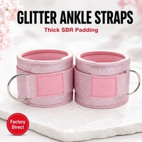 Sangle de cheville pour femmes, pour entraînement des fessiers avec barre de porte, bande de résistance, tonification des fessiers, manchette de cheville lumineuse pour exercices de kickback