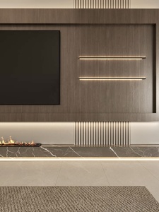 Design moderno pannello di legno TV muro Cabinet nuovo incorporato camino fiamma di <span class=keywords><strong>simulazione</strong></span> per la casa <span class=keywords><strong>soggiorno</strong></span> <span class=keywords><strong>soggiorno</strong></span> mobili - Product Image 2