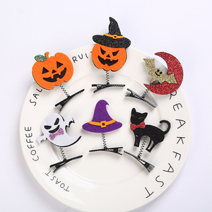 Accesorios para la Cabeza con Temática <span class=keywords><strong>de</strong></span> Halloween: Sombrero <span class=keywords><strong>de</strong></span> Bruja, Calabaza, Fantasma, Murciélago, Gato Negro, Pasadores para el Cabello, Set <span class=keywords><strong>de</strong></span> Regalo para <span class=keywords><strong>Fiesta</strong></span> <span class=keywords><strong>de</strong></span> Halloween y Baile - Product Image 1