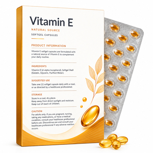 Vitamine E Naturelle Pure en Gros 400 UI Extrait Complément Tocotriénols 300 mg Gélules Molles Soutien Immunitaire Santé de la Peau pour Nouveaux-nés - Product Image 6