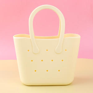 Sac à <span class=keywords><strong>clés</strong></span> en Silicone Compact léger pour enfants coloré poche plage téléphone portable stockage PVC doublure ouverte pour bricolage marche - Product Image 4