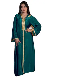 2020迪拜穆斯林长袍阿拉伯妇女abaya土耳其连衣裙kaftans批发