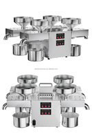 Machine de pressage à froid et à chaud automatique pour huile de sésame, d'arachide, d'olive et de soja à usage commercial et domestique / Expulseur d'huile 25 kg/h