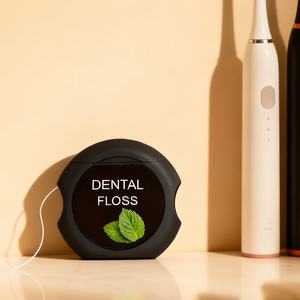 Logo OEM Fluorure de menthe <span class=keywords><strong>sans</strong></span> PFAS Dent sensible orale Huile de noix de coco Candelilla <span class=keywords><strong>Fil</strong></span> <span class=keywords><strong>dentaire</strong></span> extensible ciré - Product Image 2