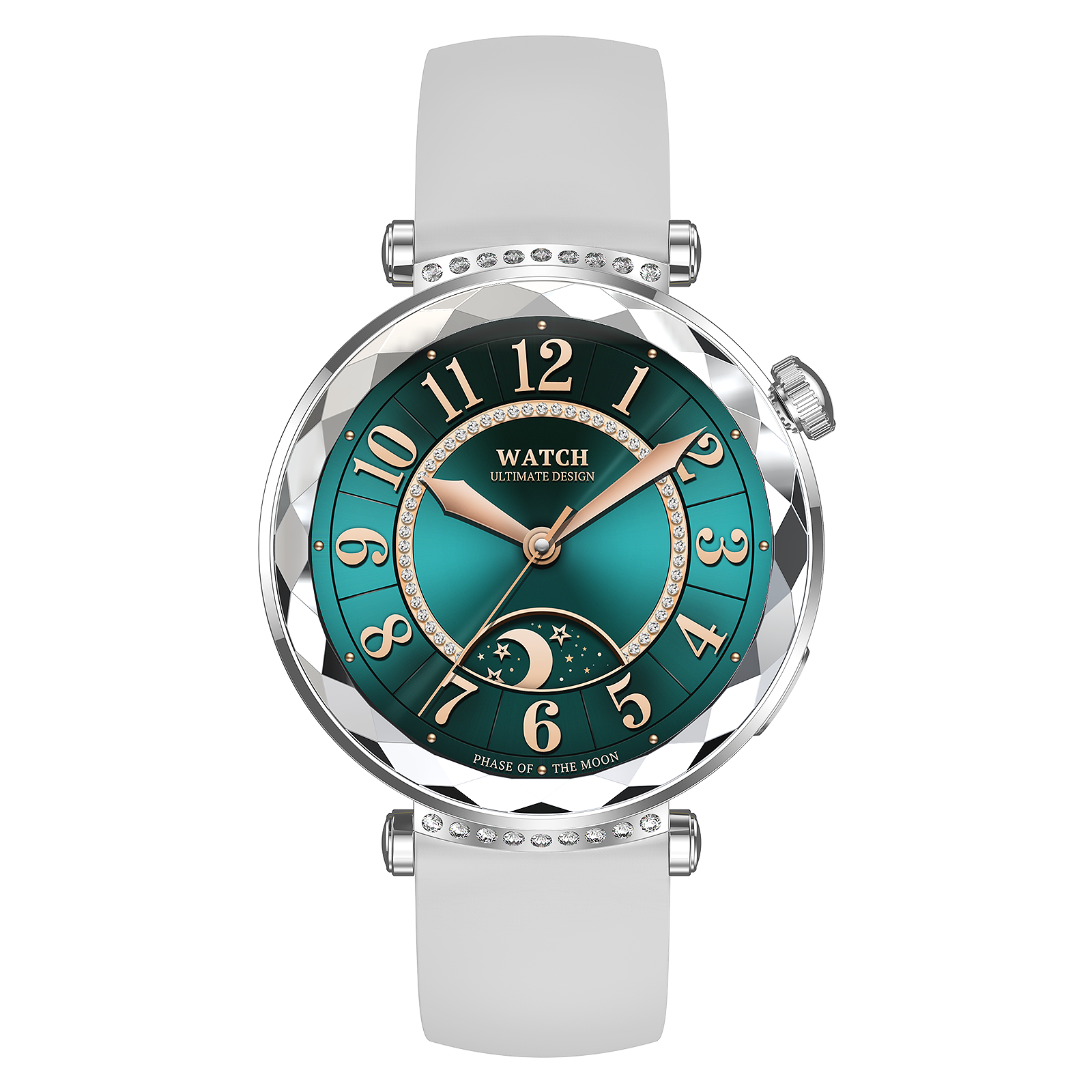 Silver silicone strap