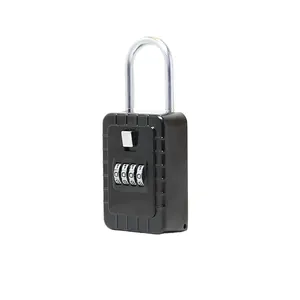 锌合金黑灰色奶油主锁钥匙锁箱户外数字密码锁箱