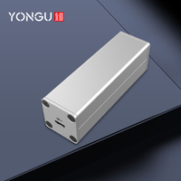 Yonggu H01 25*25MM boîtier d'instrument de carte PCB personnalisé boîtier d'extrusion d'aluminium électronique boîte de jonction de Type fendu en métal