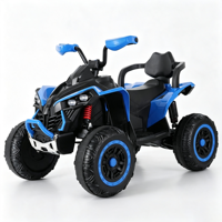 Quad électrique pour enfants, tout-terrain, rechargeable, télécommandé, en plastique, jouet pour garçons et filles