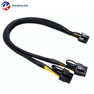 Câble adaptateur d'alimentation 60 cm GPU PCIE 8 broches vers double 8 (6+2) broches pour carte graphique de serveur Dell <span class=keywords><strong>T3600</strong></span> T5810 T5820 T7600 T7810 - Product Image 3
