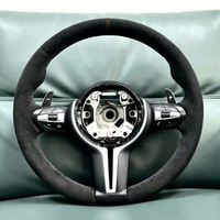 Volant sport en cuir rond pour BMW 540i F30 F10 F15 F36 F20 F22 F25 F32 M3 M5 E46 E60 E70 E90 E91 X6M