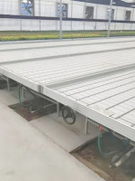 Équipement hydroponique pour serres de pépinières et culture de légumes : bacs de semis à système de marée, supports fixes pour semis, plateaux mobiles, panneaux ABS, capacité de charge 40 kg/m²