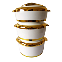 Ensemble chauffe-plats Hot Pot 3 pièces, luxe minimaliste, casseroles en métal et fer de 1-2-2,5 L pour usage domestique, forme ronde, vente chaude