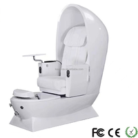 Mobilier de salon de manucure Offre Spéciale de luxe en forme d'œuf rose Chaise de pédicure pour pieds et spa