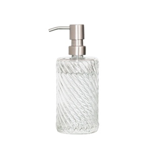 Botella <span class=keywords><strong>de</strong></span> Vidrio Transparente <span class=keywords><strong>de</strong></span> 500 ml (16 oz) con Bomba, Recargable, <span class=keywords><strong>para</strong></span> Jabón <span class=keywords><strong>de</strong></span> Manos, Champú, Loción, Aceite, con Impresión <span class=keywords><strong>de</strong></span> Logotipo Personalizado - Product Image 5