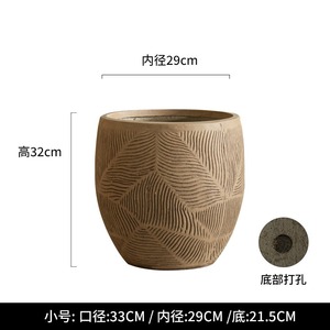 Maceta Grande <span class=keywords><strong>de</strong></span> Magnesio con Textura Única <span class=keywords><strong>de</strong></span> Hoja <span class=keywords><strong>de</strong></span> Plátano MSH <span class=keywords><strong>para</strong></span> Plantas <span class=keywords><strong>de</strong></span> <span class=keywords><strong>Jardín</strong></span> al Aire Libre - Product Image 3