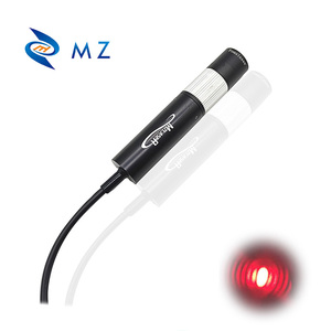 Nhỏ gọn có thể điều chỉnh tập trung d16mm 635nm 50/100/150/200mW Ống kính thủy tinh Red Dot mô-đun laser + khung + cung cấp điện - Product Image 6