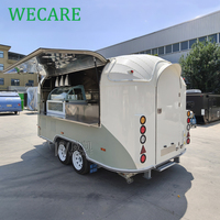 Wecare VIN CE DOT Camion de restauration rapide mobile, cuisine complète, café, bar à bière, traiteur mobile de rue, remorque alimentaire avec cuisine