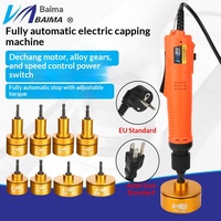 Machine de capsulage électrique portative Baima, norme européenne et américaine, entièrement automatique avec fonction de verrouillage de bouchon et arrêt automatique