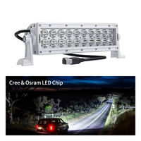 Barre lumineuse LED double rangée Aurora, best-seller du commerce extérieur, 10-50 pouces, 100W-500W, pour marine et tout-terrain, ALO-10-P4E4D1, personnalisable OEM