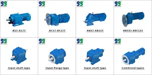 R Series 5.5kw Helical Gear Motor Speed Reducer Worm Reduction Gearbox Helical Worm Gearbox Reducer