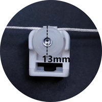 60/70/80mm Premium Qualität S Wave Vorhangs chiene Zubehör Ripple Fold Curtain Runner Schienen haken hängen