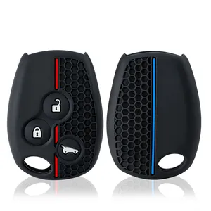 Housse <span class=keywords><strong>de</strong></span> clé en silicone, étui pour clé pour Renault Clio 3 Logan 2 <span class=keywords><strong>Dacia</strong></span> Duster Sandero Stepway Lada Largus pour Nissan Almera Terrano - Product Image 5
