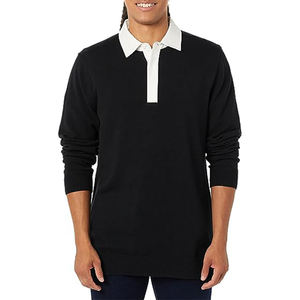 Marca personalizada sudadera rugby Jersey sarga cuello camisa manga larga corta hombres mujeres jóvenes chica sublimación - Product Image 3