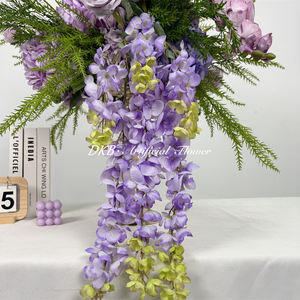 Boules de fleurs artificielles réalistes en soie DKB, décoration de mariage, pivoines et roses faites à la main, grandes tailles, centres de table, fête, maison - Product Image 4