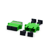 Adaptador de fibra óptica FTTH SC/UPC, 2 puertos de baja pérdida, modo individual, 9/125um, dúplex