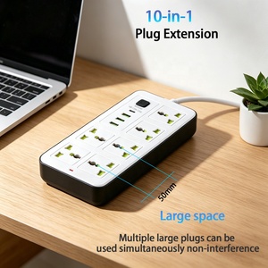Presa Multipla 10-in-1 Diretta dalla Fabbrica, 6 Prese di Corrente con <span class=keywords><strong>USB</strong></span> e Cavo di Alimentazione da 2M - Product Image 5