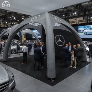 Tienda de Lujo Extragrande Para 4 Estaciones Tipo Túnel Para 10 Personas de 17.2 Metros Cuadrados, Carpa Inflable Sellada con Aire Tipo Gazebo - Product Image 1