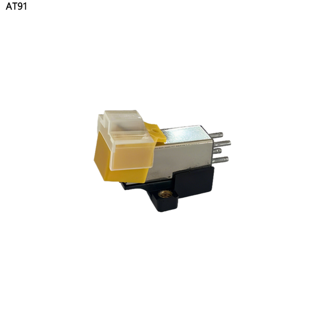 NEXVOGUE AT91 Diamond & ABS Plastic Cartridge Turntable Stylus with Semi-conical Tip for Audio-Technica Yellow Replacement