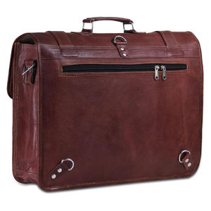 HAWKS INTERNATIONAL MERCHANTS Porte-documents pour ordinateur portable en cuir véritable pour homme, sac à bandoulière professionnel durable - Product Image 5