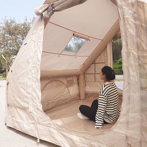 4 sezon şişme hava çadırı açık kamp soba <span class=keywords><strong>Jack</strong></span> AC kanal portu ile özel alan su geçirmez kumaş - Product Image 5