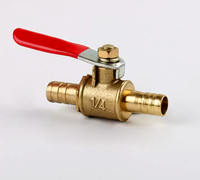 TKFM M8 Mamelon Pagode 40G Vanne à boisseau sphérique en laiton Dn8 46mm Longueur Alimentation manuelle Certifiée CE OEM Personnalisable pour les médias aquatiques