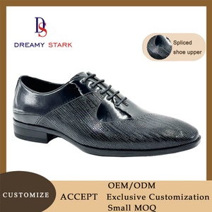 Chaussures habillées Oxford de luxe italiennes faites à la main, au design unique, de haute qualité, en cuir véritable, confortables pour l'automne, à lacets pour hommes - Product Image 2