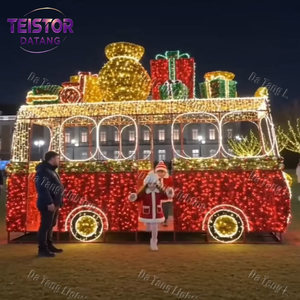 Escultura de Tren Navideño Gigante con Luces LED para Parques Temáticos, Decoración Navideña y Exhibición Fotográfica - Product Image 6
