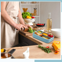 Boîte à lunch en silicone de grande capacité 1200 ml, 1 compartiment, légère, pliable, chauffable au micro-ondes, écologique, étanche, sans BPA