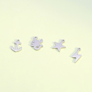Stainless Steel Mixed Shape Pendant For <b>Necklace</b> Making Cross Anchor Star Spider Scorpion Lightning DIY Jewelry Findings - Product Image 3