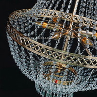 Lustre LED AC en cristal luxueux et élégant, best-seller, pour mariages et décorations de fêtes, durable et écologique