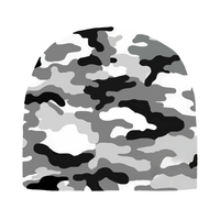 Gorro de Calavera con Estampado de Camuflaje Personalizado para Hombre, Gorro de Calavera con Logotipo Estampado para Ciclismo y Montañismo
