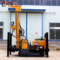 Foreuse rotative à bas prix avec moteur diesel et pompe à boue, profondeur 260 m, diamètre 105-305 mm pour le forage de puits domestiques