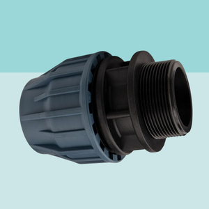 Adaptateur de filetage mâle en PP de haute précision 63 mm x 2 1/2 pouces, raccords de tuyauterie agricoles à compression en plastique lisse haute pression - Product Image 3