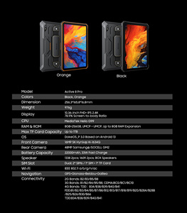 Tablette robuste Blackview Active 8 Pro, écran 10,36 pouces 2,4K, processeur MTK Octa Core, double 4G Wi-Fi, 22000 mAh, 8+256 Go, Android 13 - Product Image 6