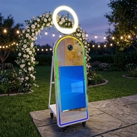 Cabina de Fotos con Pantalla Táctil LCD de 32/43 Pulgadas, Impresión Instantánea Inteligente, Espejo Selfie DSLR para Bodas, Fiestas y Eventos