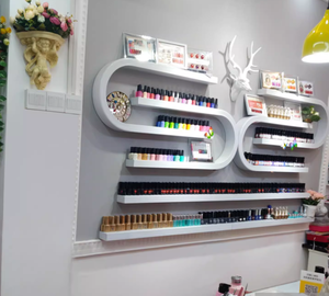 رف تخزين حديدي محمول على شكل حرف U لطلاء الأظافر وملحقاتها رف تخزين حديدي معلق - Product Image 4