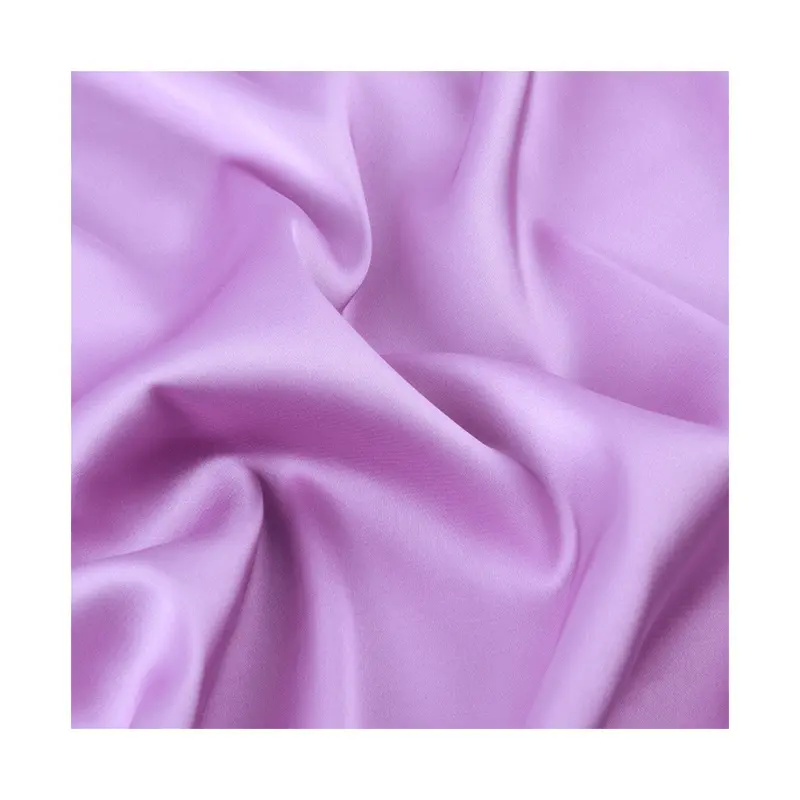 Make To Order 100 Polyester Black Satin Fabric Textile 100% Polyester